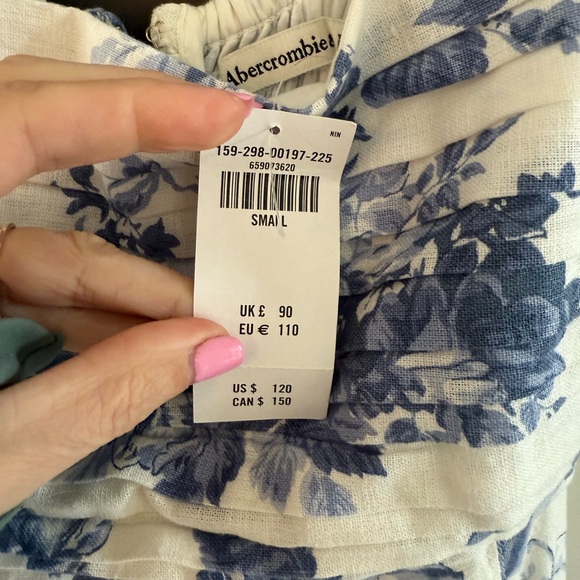 Abercrombie Emerson linen fit and flare midi dress - Picture 5 of 5